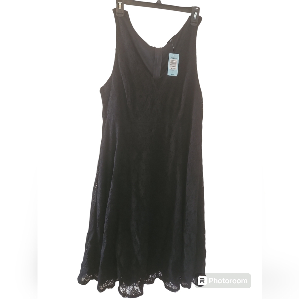 Womens torrid dress black lace sz 20